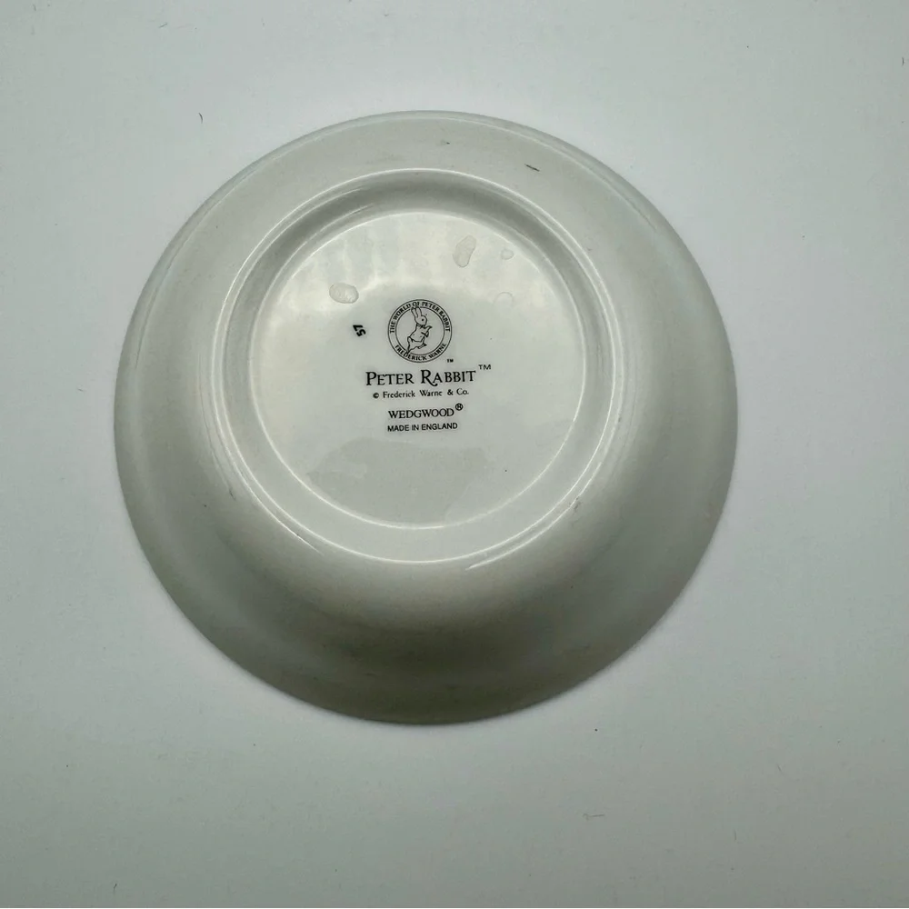 Vintage Beatrix Potter Mrs. Rabbit 6” Cereal Bowl Wedgwood England Nursery Decor